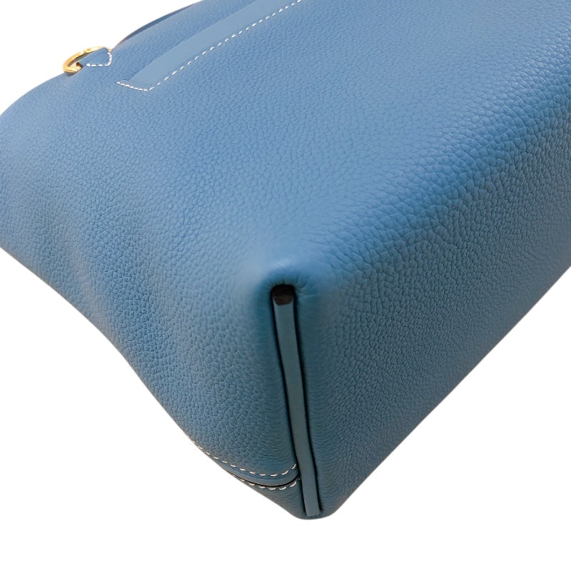 エルメス HERMES ヴァンキャトル24 W刻 ニューブルージーン/GD金具 トゴ レディース ハンドバッグ