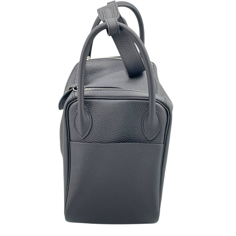 エルメス HERMES リンディ30 X刻印 ブラック シルバー金具 トリヨン レディース ハンドバッグ