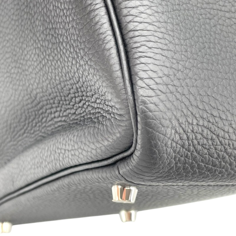 エルメス HERMES リンディ30 X刻印 ブラック シルバー金具 トリヨン レディース ハンドバッグ