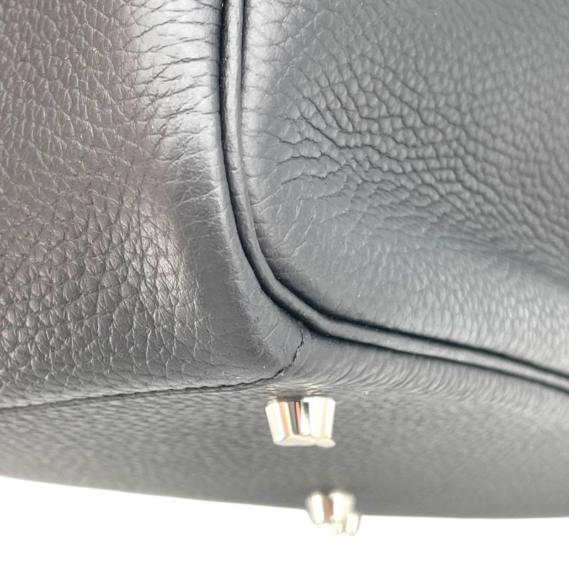エルメス HERMES リンディ30 X刻印 ブラック シルバー金具 トリヨン レディース ハンドバッグ