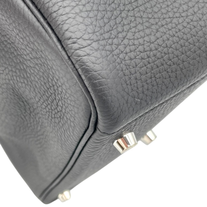 エルメス HERMES リンディ30 X刻印 ブラック シルバー金具 トリヨン レディース ハンドバッグ