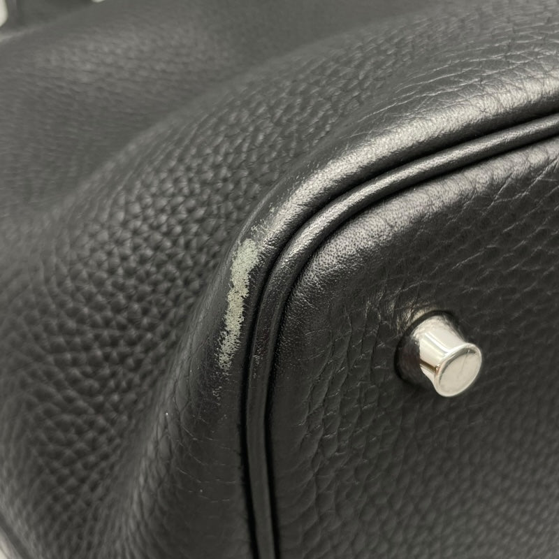 エルメス HERMES ピコタンロックMM C刻印 ブラック シルバー金具 トリヨンクレマンス レディース ハンドバッグ