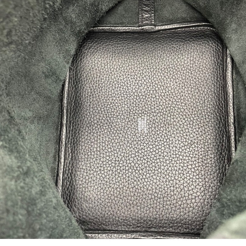 エルメス HERMES ピコタンロックMM C刻印 ブラック シルバー金具 トリヨンクレマンス レディース ハンドバッグ