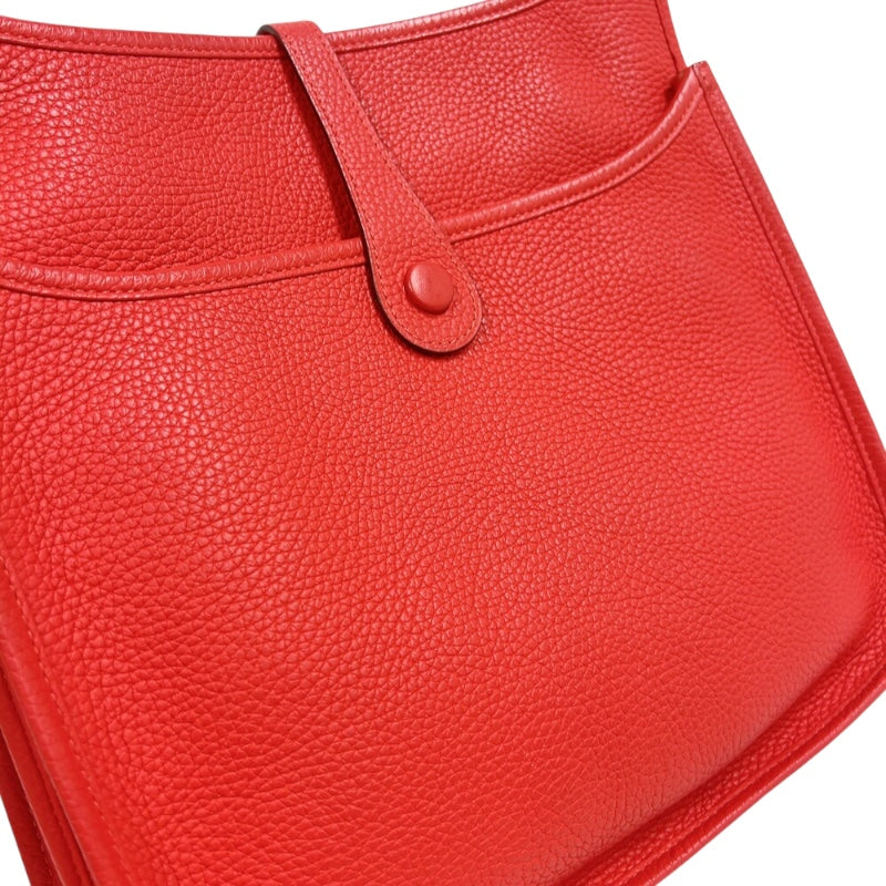 エルメス HERMES エヴリン3 PM T刻印　(2015年) ルージュヴィフ　シルバー金具 トリヨンクレマンス レディース ショルダーバッグ