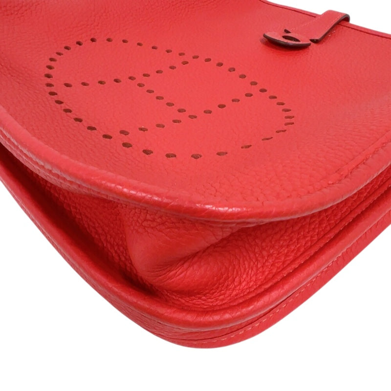 エルメス HERMES エヴリン3 PM T刻印　(2015年) ルージュヴィフ　シルバー金具 トリヨンクレマンス レディース ショルダーバッグ