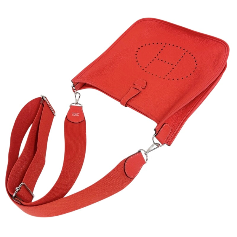 エルメス HERMES エヴリン3 PM T刻印　(2015年) ルージュヴィフ　シルバー金具 トリヨンクレマンス レディース ショルダーバッグ