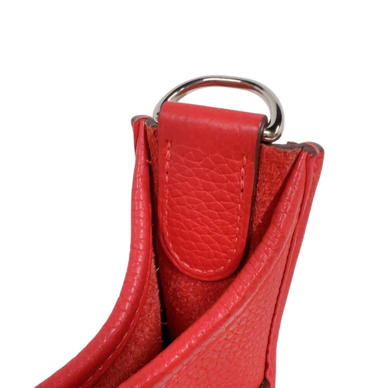 エルメス HERMES エヴリン3 PM T刻印　(2015年) ルージュヴィフ　シルバー金具 トリヨンクレマンス レディース ショルダーバッグ