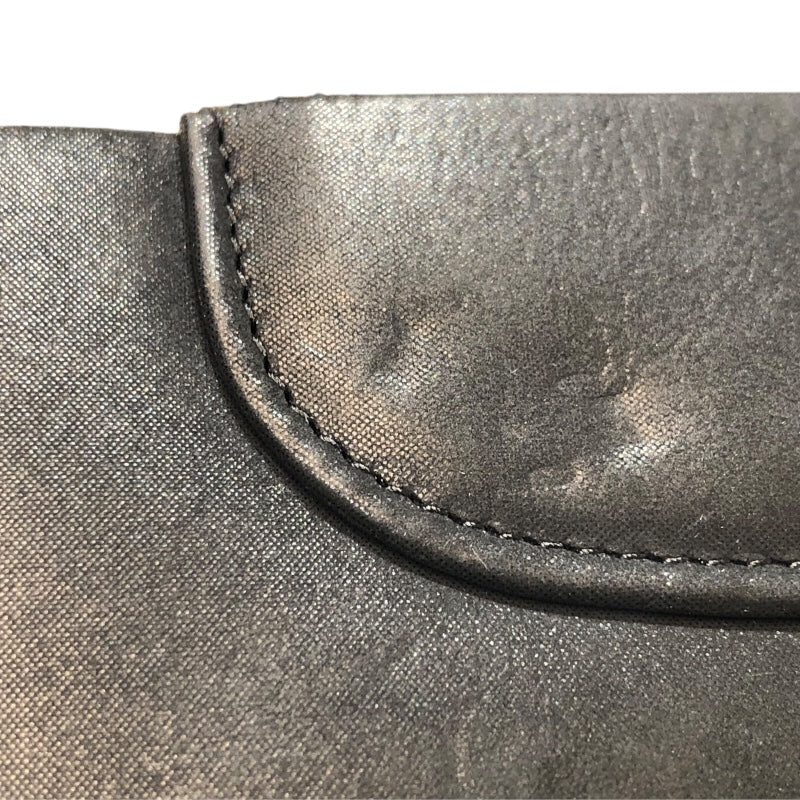 シャネル CHANEL チェーンショルダー グレー　 ラムスキン ユニセックス ショルダーバッグ