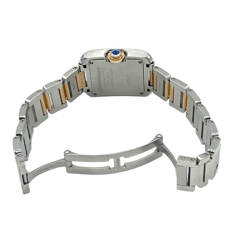 カルティエ Cartier タンク アングレーズ SM W5310036 PG/SS レディース 腕時計