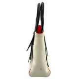 プラダ PRADA ウーヴェルチュールハンド 1BG234 ホワイト キャンバス レディース ハンドバッグ