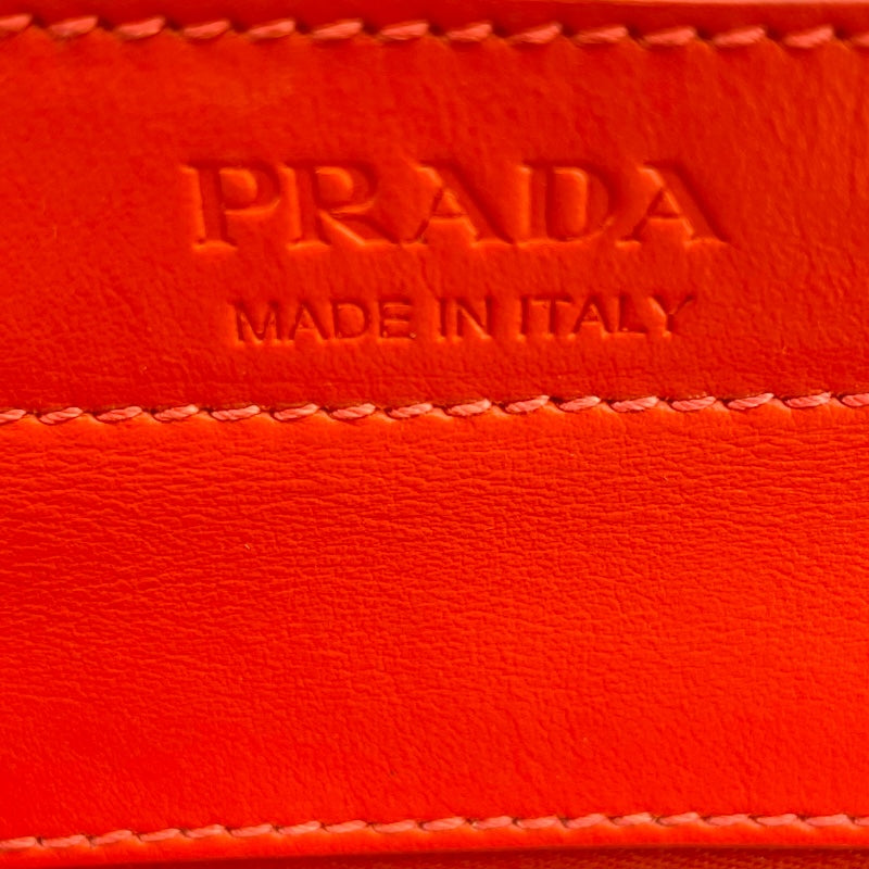 プラダ PRADA ウーヴェルチュールハンド 1BG234 ホワイト キャンバス レディース ハンドバッグ