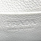 プラダ PRADA ロゴショルダー 1BE018 ライトグレー レザー レディース ショルダーバッグ