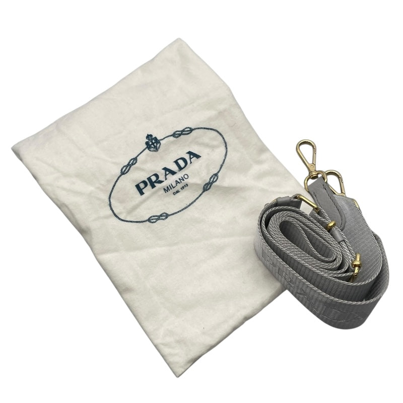 PRADA グレー レザーショルダーバッグARGILLA PRADA プラダ ショルダーバッグ ARGILLA グレー レザー 【432