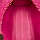 ロエベ LOEWE アマソナ 28 ピンク クロコ レディース ショルダーバッグ