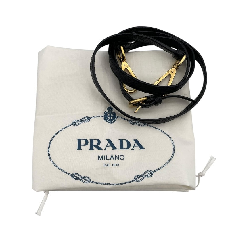 プラダ PRADA ロゴ２WAYトート ブラック レザー レディース トートバッグ