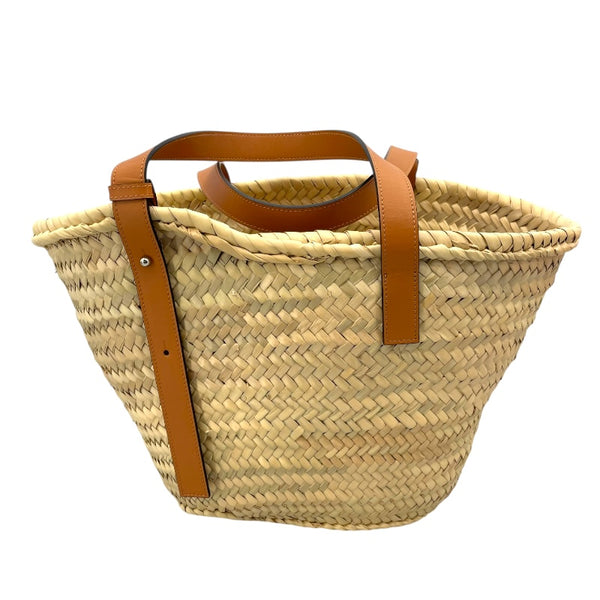 ロエベ LOEWE バスケットトート ストロー/ブラウン ラフィア・ザー レディース ハンドバッグ