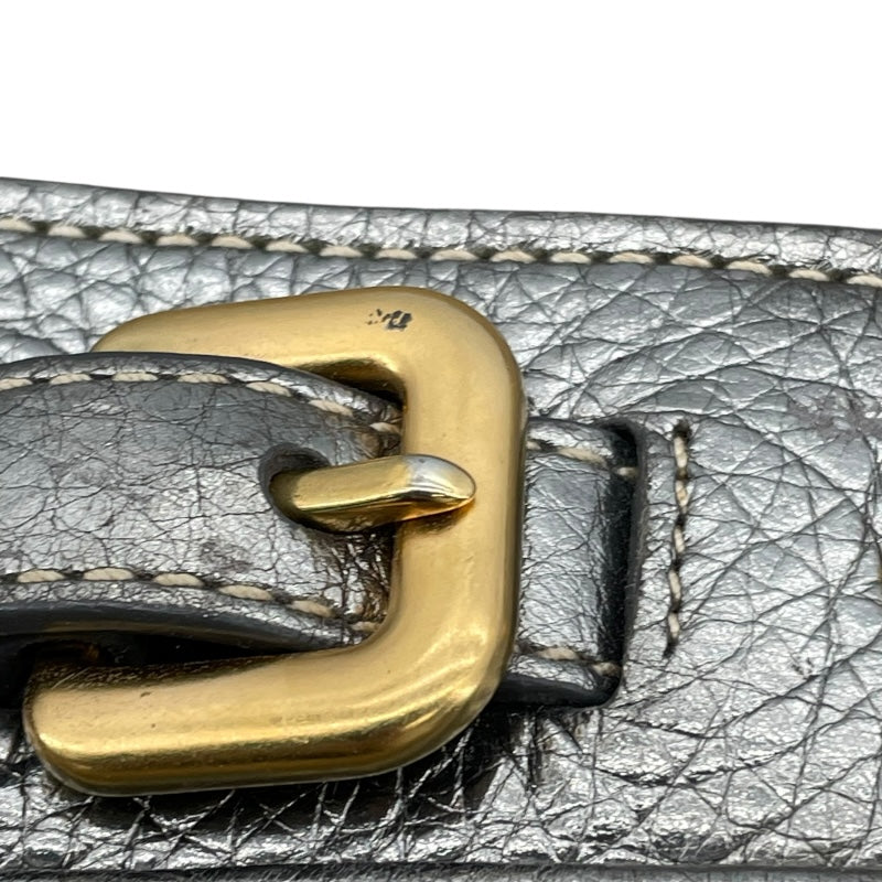 プラダ PRADA トートバッグ ブラウン/シルバー キャンバス・レザー レディース トートバッグ