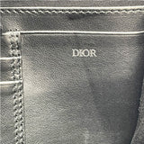 クリスチャン・ディオール Christian Dior ジップポーチ ブラック レザー メンズ ショルダーバッグ