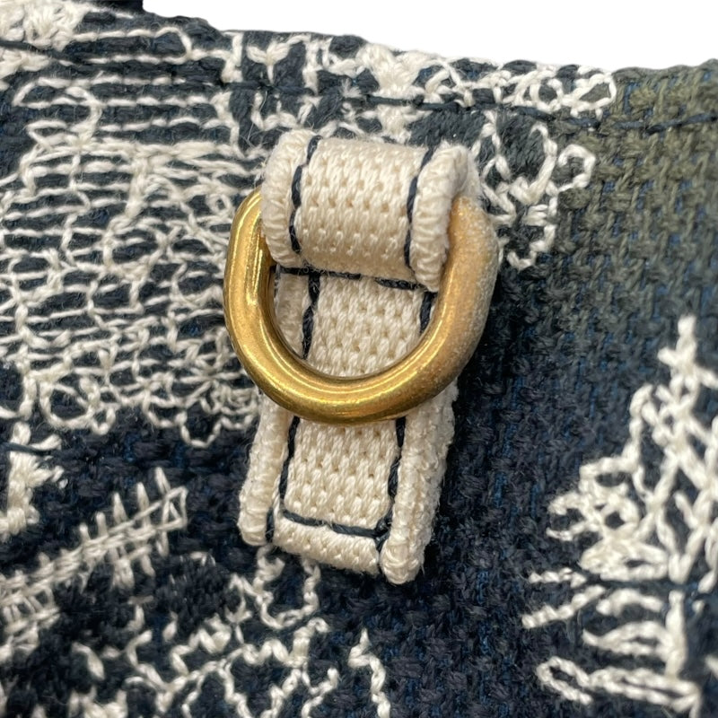 クリスチャン・ディオール Christian Dior ミニフォンバッグ ネイビー ジャガード レディース ショルダーバッグ