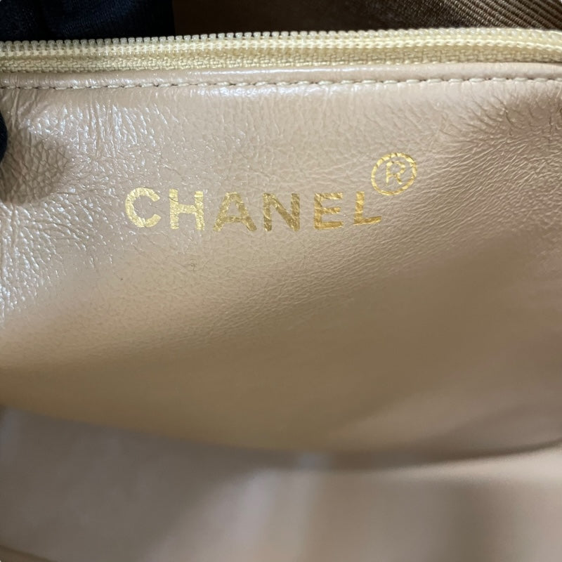 シャネル CHANEL ココボールトート ２番台 ベージュ キャビアスキン レディース ハンドバッグ