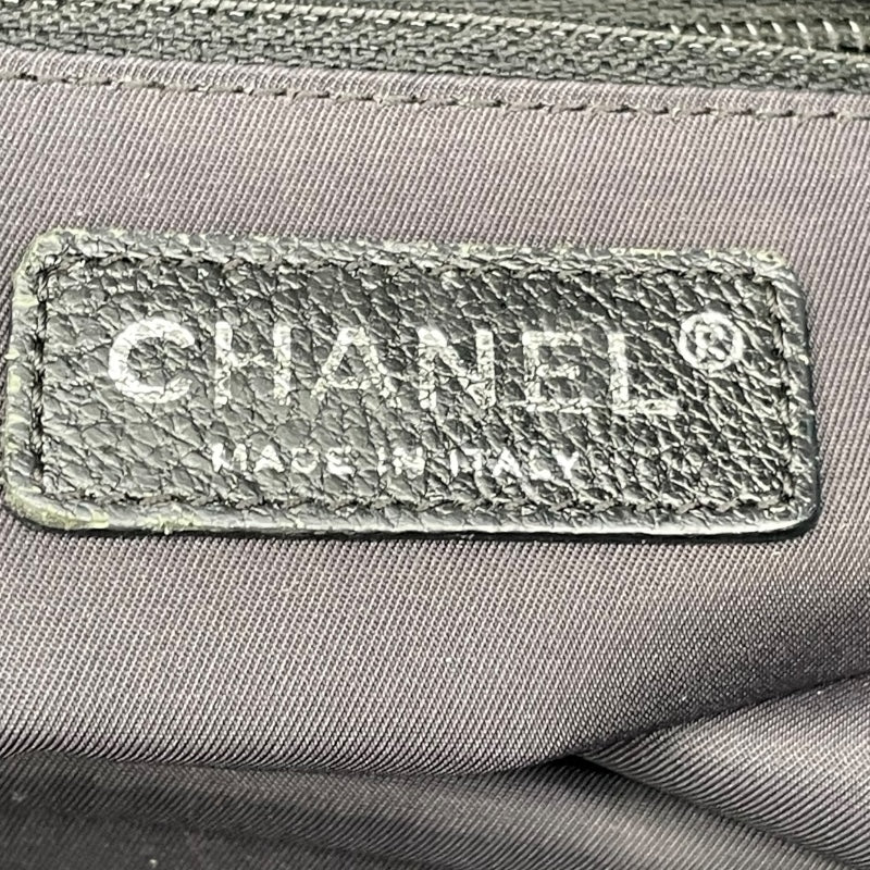 シャネル CHANEL パリビアリッツトートMM A34209 12番台 ブラック コーティングキャンバス レディース トートバッグ
