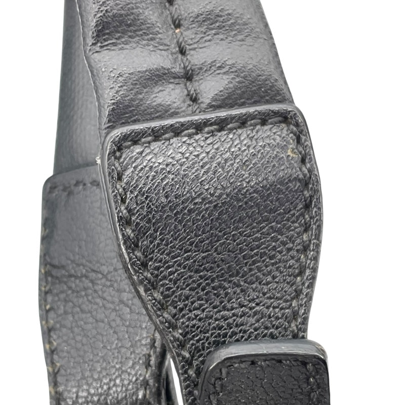 シャネル CHANEL パリビアリッツトートMM A34209 12番台 ブラック コーティングキャンバス レディース トートバッグ