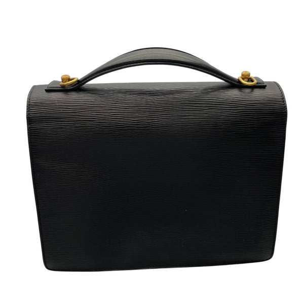ルイ・ヴィトン LOUIS VUITTON モンソー M52122 ブラック エピレザー レディース ハンドバッグ