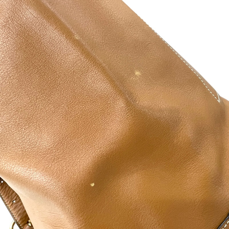 ロエベ LOEWE アントンリュック ブラウン レザー レディース