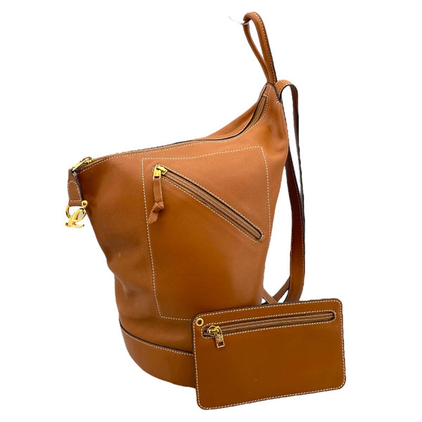 ロエベ LOEWE アントンリュック ブラウン レザー レディース リュック・デイパック