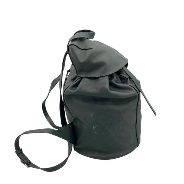 ロエベ LOEWE ドローストリング バックパック グリーン レザー レディース リュック・デイパック