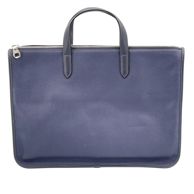 ロエベ LOEWE ビジネスバッグ ネイビー レザー メンズ ビジネス