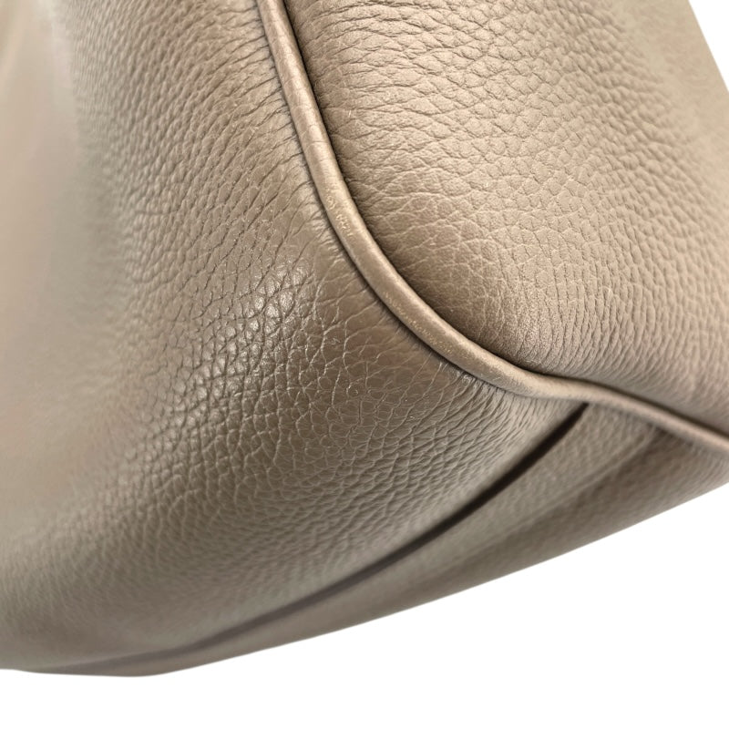 セリーヌ CELINE スモールフォールドカバ グレージュ レザー レディース ハンドバッグ