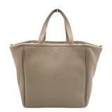 セリーヌ CELINE スモールフォールドカバ グレージュ レザー レディース ハンドバッグ