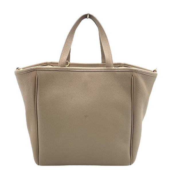 セリーヌ CELINE スモールフォールドカバ グレージュ レザー レディース ハンドバッグ