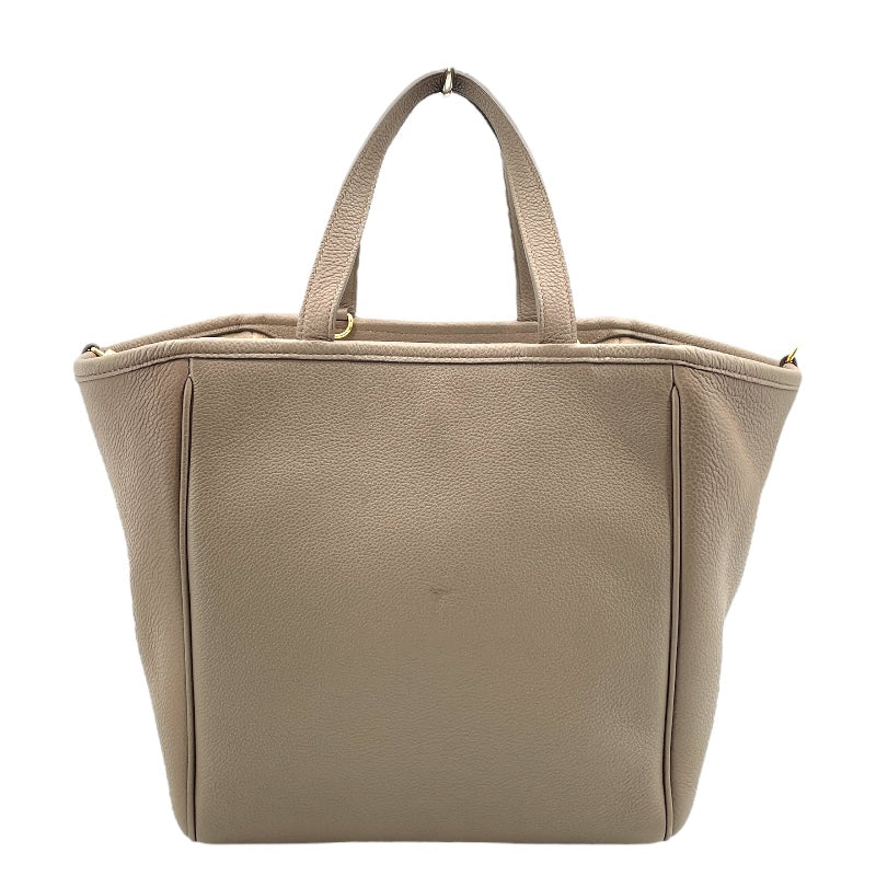 セリーヌ CELINE スモールフォールドカバ グレージュ レザー レディース ハンドバッグ