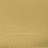 クリスチャン・ディオール Christian Dior コンパクトウォレット イエロー  レザー レディース コインケース