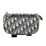 クリスチャン・ディオール Christian Dior オプリーク柄アームポーチ ベージュ×ブラック キャンバス レディース ポーチ