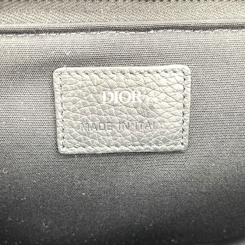 クリスチャン・ディオール Christian Dior オプリーク柄アームポーチ ベージュ×ブラック キャンバス レディース ポーチ