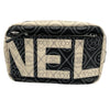 シャネル CHANEL カメリアショルダー A57273 25番台 ブラック×ベージュ キャンバス/ビニール レディース ショルダーバッグ