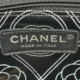 シャネル CHANEL カメリアショルダー A57273 25番台 ブラック×ベージュ キャンバス/ビニール レディース ショルダーバッグ