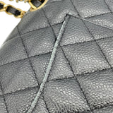 シャネル CHANEL マトラッセ25 A01112 12番台 ブラック キャビアスキン レディース ショルダーバッグ