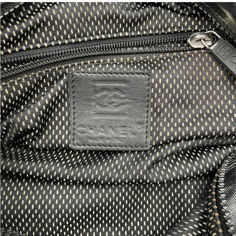 シャネル CHANEL スポーツライン ボストンバッグ ブラック コーティングキャンバス レディース ボストンバッグ