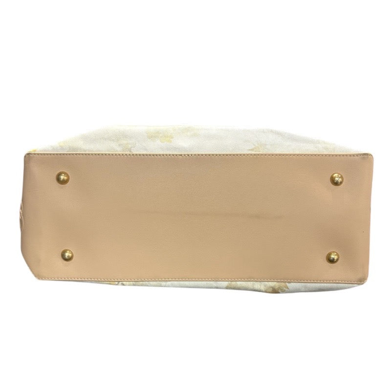 シャネル CHANEL ボタニカルチェーントート ホワイト・ベージュ キャンバス レディース トートバッグ