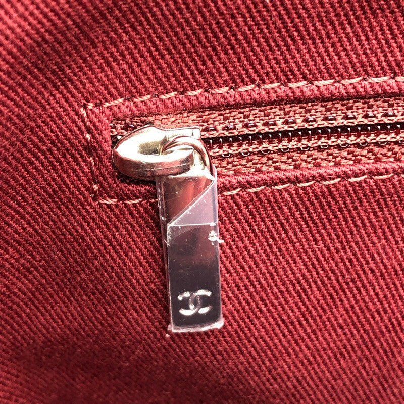 シャネル CHANEL ドーヴィルMM A67001 レッド×SV金具 キャンバス レディース トートバッグ