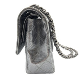 シャネル CHANEL マトラッセ25 21番台 A01112 シルバー×SV金具 レザー レディース ショルダーバッグ