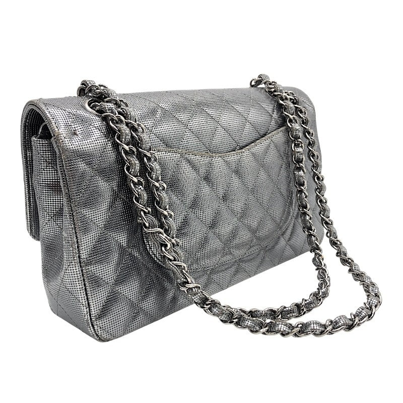 【リユース】CHANEL ショルダーバッグ MATELASSE A01112 シャネル CHANEL マトラッセ25 21番台 A01112 シルバー×SV金具