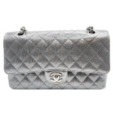 シャネル CHANEL マトラッセ25 21番台 A01112 シルバー×SV金具 レザー レディース ショルダーバッグ