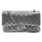 シャネル CHANEL マトラッセ25 21番台 A01112 シルバー×SV金具 レザー レディース ショルダーバッグ