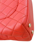 シャネル CHANEL ココハンドルXXS AS2215 オレンジ　ゴールド金具 キャビアスキン レディース ショルダーバッグ