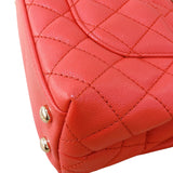 シャネル CHANEL ココハンドルXXS AS2215 オレンジ　ゴールド金具 キャビアスキン レディース ショルダーバッグ